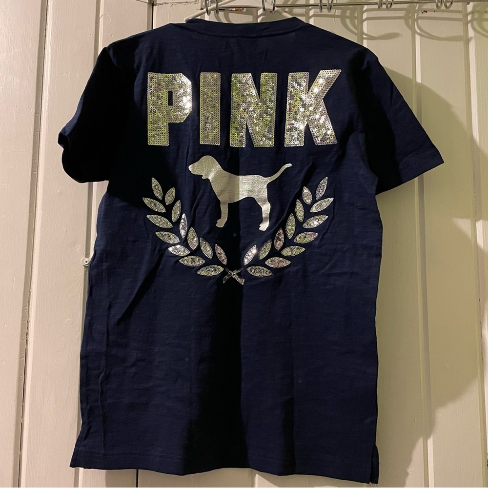 VS. PINK bling dog tee X-small NWT